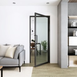 Porte vitr&eacute;e battante - 830 x 2040