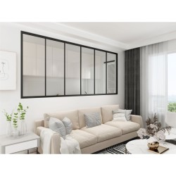 Verri&egrave;re 6 vitrages - L 2330 mm - 5 hauteurs