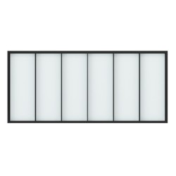 Verri&egrave;re 6 vitrages - L 2330 mm - 5 hauteurs