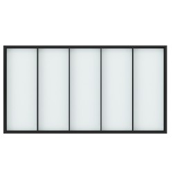 Verri&egrave;re 5 vitrages - L 1950 mm - 5 hauteurs