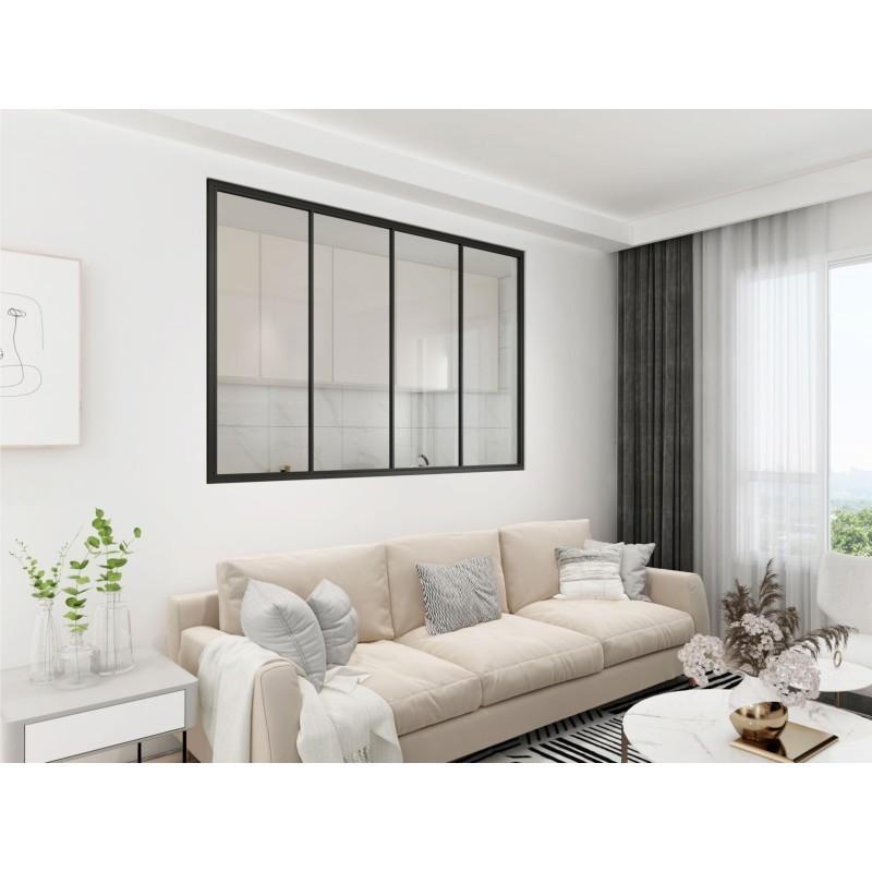Verri&egrave;re 4 vitrages - L 1570 mm - 5 hauteurs