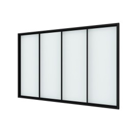 Verri&egrave;re 4 vitrages - L 1570 mm - 5 hauteurs