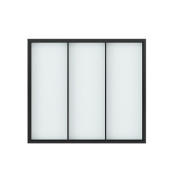 Verri&egrave;re 3 vitrages - L 1190 mm - 5 hauteurs